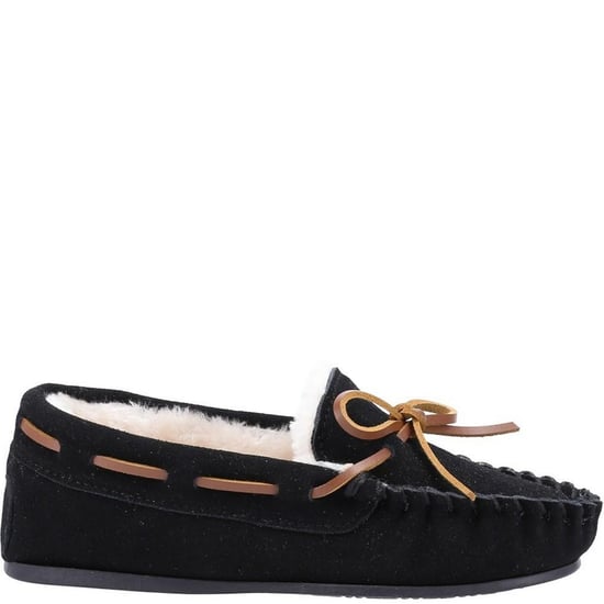 Hush Puppies Kinderen/Kinderen Addison Suède Slippers (Zwart) - Image 3