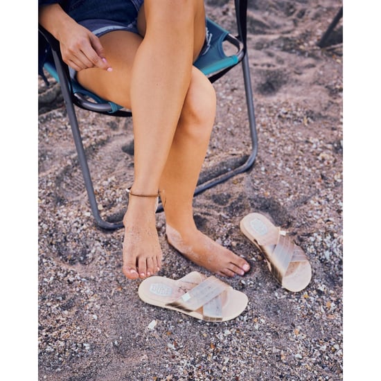 HEYDUDE Christi Slide Distressed Polyurethaan Vrouwen Metallic Sandalen - Image 5
