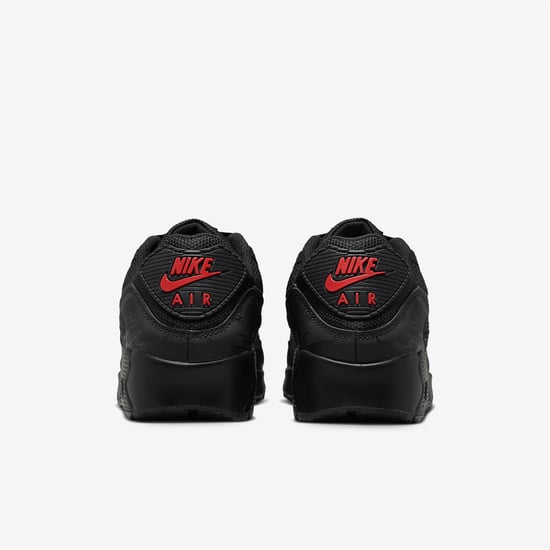 Nike Air Max 90 Heren Sportschoenen in Zwart/Zwart/Licht Crimson - Image 4