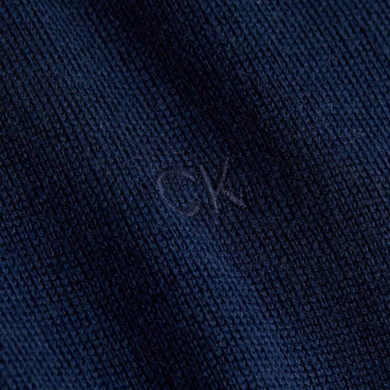 Herentrui Calvin Klein Merino Wol in Navy - Image 5