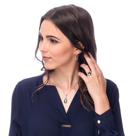 Orphelia 'Lilja' Dames 925 Sterling Zilveren Ketting met Hanger - Roze zh-7367 - Image 4