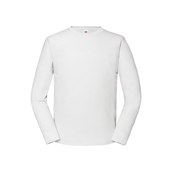 Fruit of the Loom Heren Iconic Premium T-shirt met lange mouwen (Wit) - Image 1