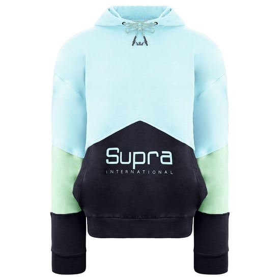 Supra Long Sleeve Pullover Blue Mens 92 Fleece Hoodie 102552 366