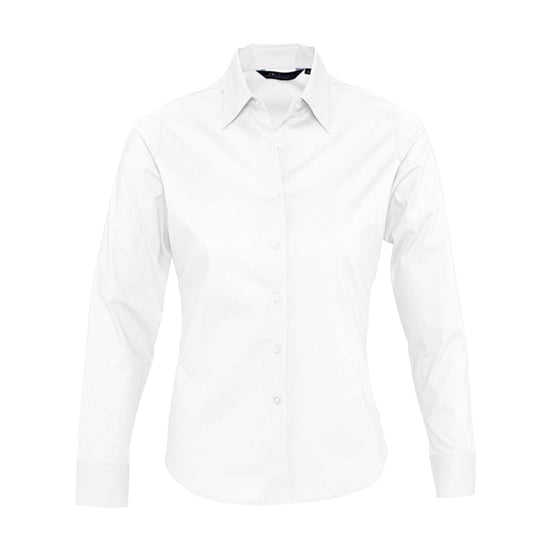 SOLS Dames/Dames Eden Stretch Business Shirt met Lange Mouwen (Wit) - Image 1