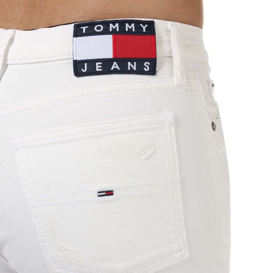 Tommy Hilfiger-jeans met tabard-logo voor dames, wit - Image 6