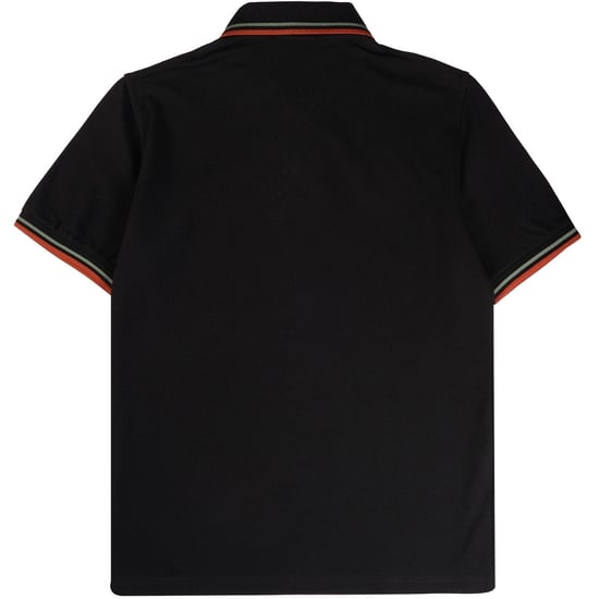 Fred Perry Green and Brown Twin Tipped Black Polo Shirt