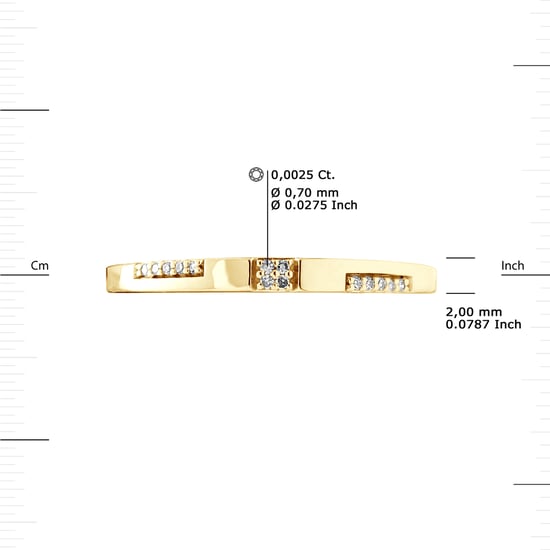 DIADEMA - Ring - Diamonds - Yellow Gold