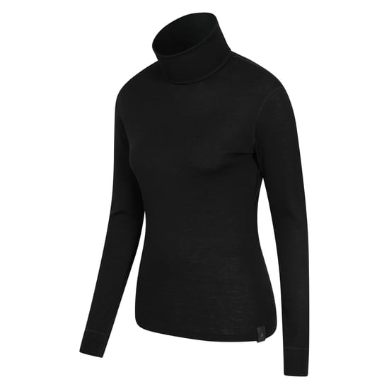 Mountain Warehouse Dames/Dames Merino Wol Roll Hals Base Layer Top (Zwart) - Image 3