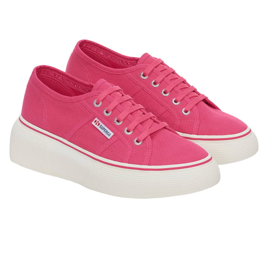 Superga Womens/Ladies 2287 Bubble Line Trainers (Fuchsia Pink/Avorio)