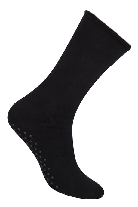 Steven - 1 Paar Heren Katoenen Pantoffelsokken met Antislip Grippers - Zwart - Image 1