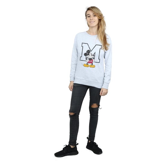 Disney Dames/Dames Klassiek M Mickey Mouse Sweatshirt (Heide Grijs) - Image 4