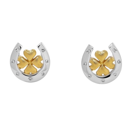 Orphelia 'Signature' Dames 925 Sterling Zilveren Oorbellen - Zilver/Goud ZO-7517 - Image 3