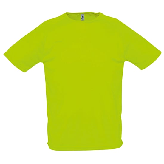 SOLS Heren Sportief Raglan T-shirt (Neon Groen) - Image 1