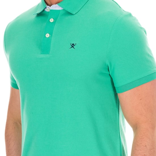 Men's short-sleeved polo shirt with lapel collar HM561798