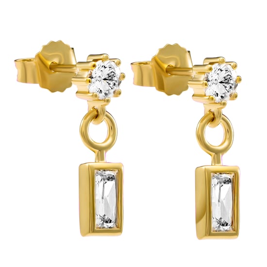 Orphelia 'Madelyn' Dames 925 Sterling Zilveren Oorbellen - Goud ZO-7583/G - Image 2