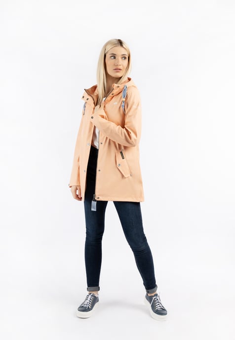 Schmuddelwedda Regenjas bridgeport Dames Pastel Perzik-280 - Image 3