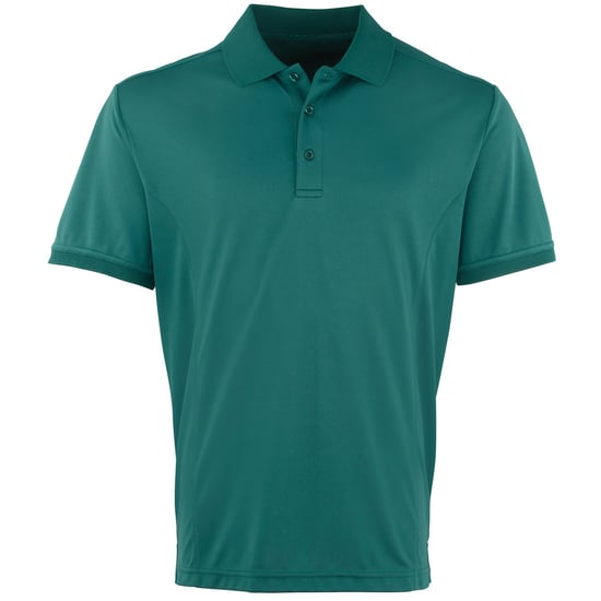 Premier Mens Coolchecker Pique Short Sleeve Polo T-Shirt (Bottle)