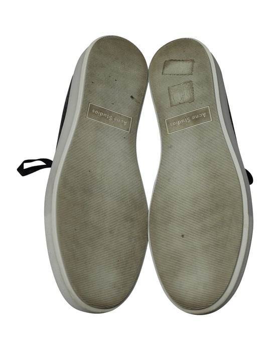 Acne Studios Adriana Lage Sneakers in Zwart Kalfsleer - Image 6