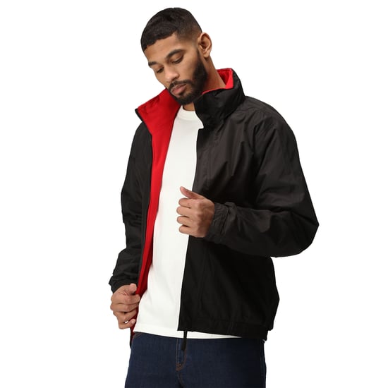 Regatta Mens Dover Waterproof Insulated Jacket (Black/Red)
