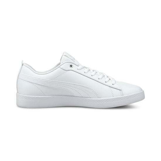 PUMA Womens Smash v2 Leather Trainers Sports Shoes - Image 5