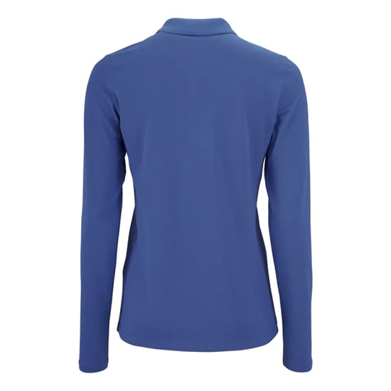 SOLS Dames/Dames Perfect Pique Poloshirt met Lange Mouwen (Koningsblauw) - Image 2