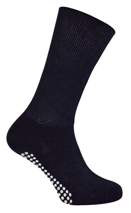 Dr.Socks - Extra brede oedeemsokken met grips - Zwart - Image 2