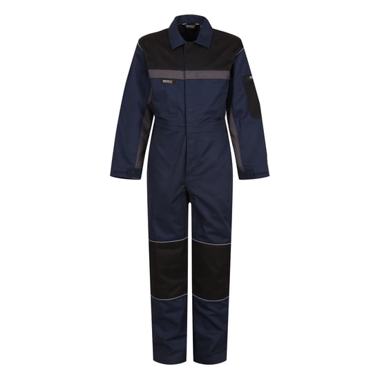 Regatta Kinder/Kinder jumpsuit met contrasterende bandplooi (Marine / Zwart) - Image 1