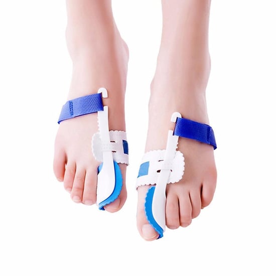 Aquarius Orthopedic Foot Bunion Corrector and Straightener, White and Blue