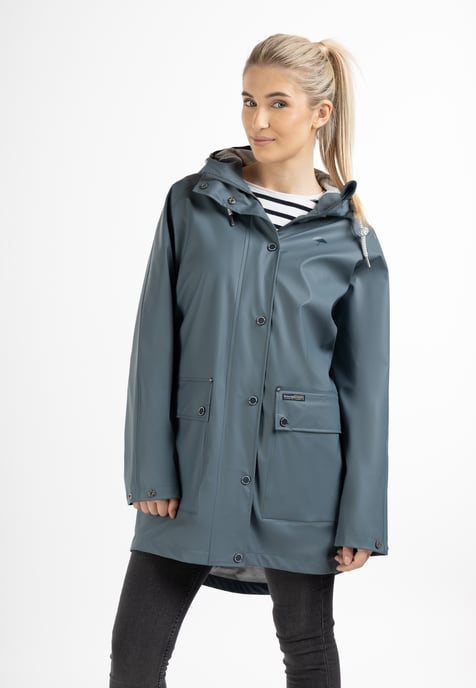 Schmuddelwedda Oversized mackintosh bridgeport Dames Blauwgrijs-271 - Image 3