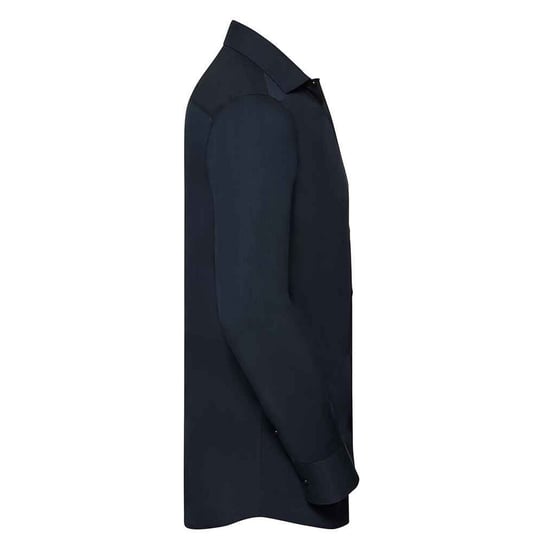 Russell Collection Mens Ultimate Stretch Long-Sleeved Formal Shirt (Bright Navy)