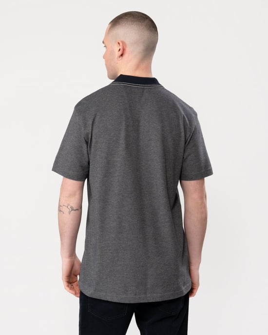Men's Boss Peoxfordnew Short Sleeve Polo Shirt in Dark Blue 404 - Image 4