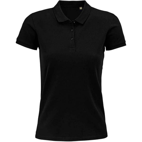 SOLS Dames/dames Planet Organic Polo Shirt (Zwart) - Image 1