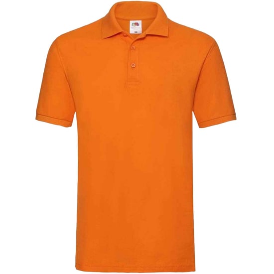 Fruit of the Loom Heren Premium Katoenen Piqué Poloshirt (Oranje) - Image 1