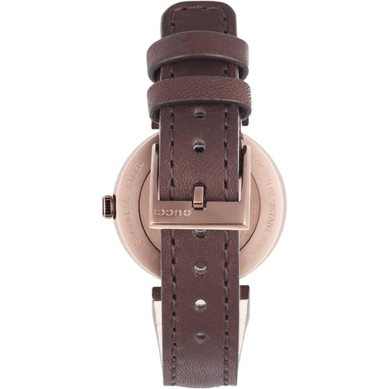 Gucci YA133504 In elkaar grijpende bruine wijzerplaat dames horloge - Image 2