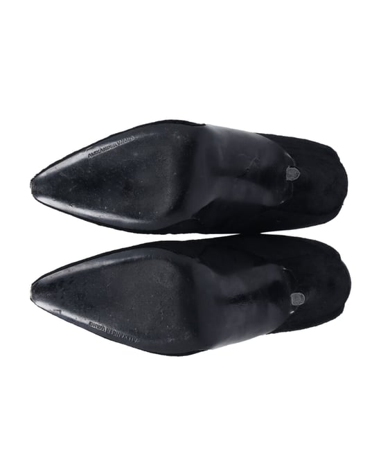 Alexander Wang Miranda Pony Muiltjes in Zwarte Wol - Image 6