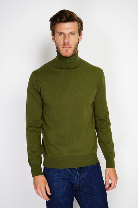 GB - William de Faye - turtleneck - Khaki