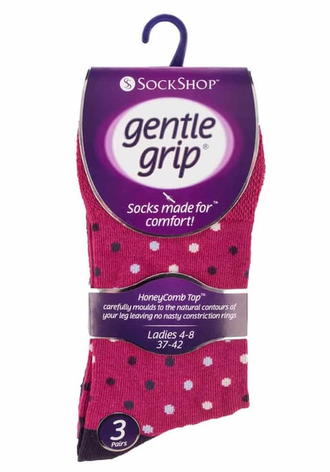 6 paar sokken zonder elastiek damessokken met zachte grip - GG55 - Image 2