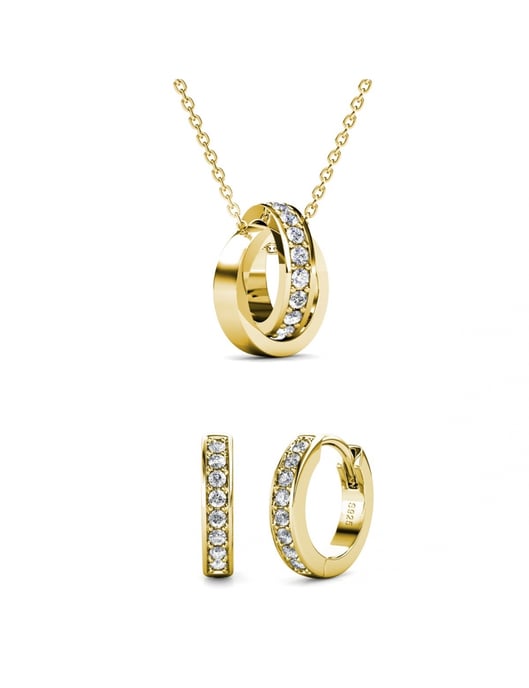 Circle Hoop Sets - Oostenrijks kristal - Image 1