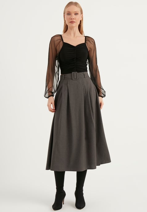 Belt Gedetailleerde Pocket Rok - Image 2