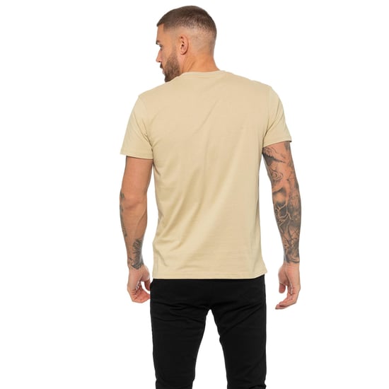 Enzo | Mens Crew Neck T-Shirt - Stone