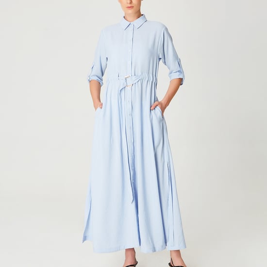 Lange minimalistische shirtjurk - Image 3
