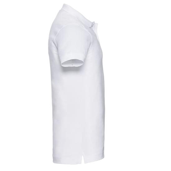 Russell Effen Heren Stretch Poloshirt (Wit) - Image 3