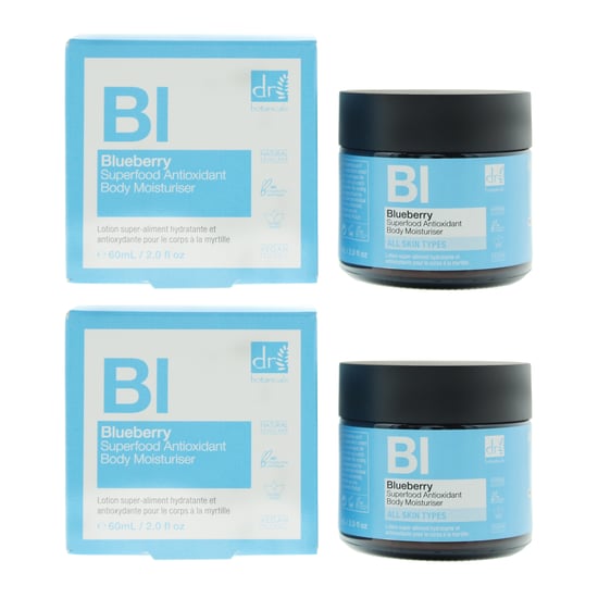 Dr Botanicals Blueberry Superfood Antioxidant Body Moisturiser 30ml X 2