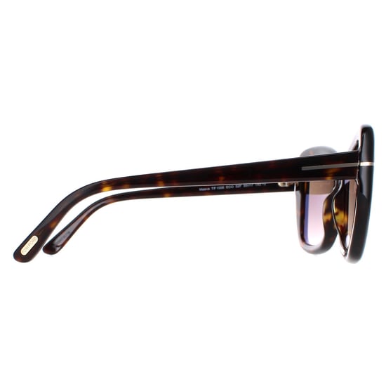 Tom Ford Square Womens Dark Havana Brown Gradient Maeve FT1008