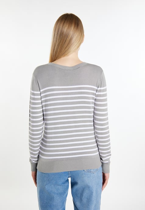 Dreimaster Vest Dames grijs wit - Image 4