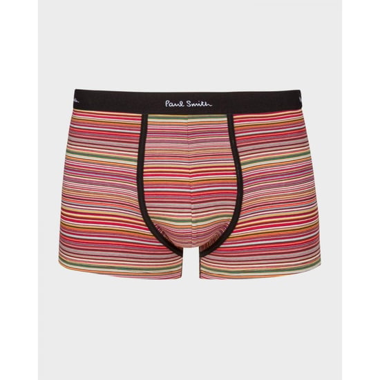 Paul Smith Mens Organic-Cotton Black/Mixed Stripe Boxer Briefs Three Pack