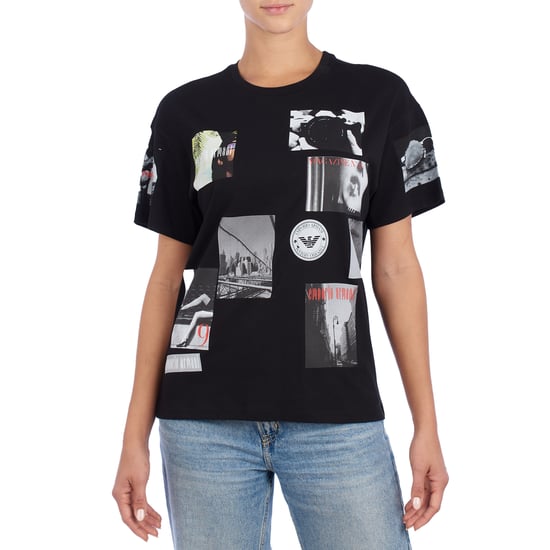 8N2T9G Women's Vintage Printed Cotton Short Sleeve T-Shirt