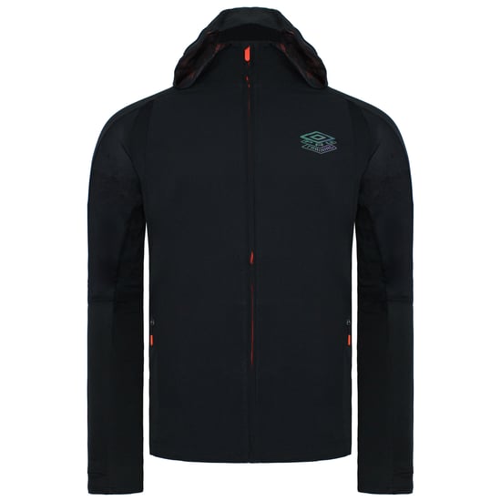 Umbro Long Sleeve Zip Up Black Pro Training Mens Elite Hybrid Jacket 65840G CMM