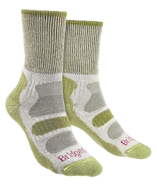 Bridgedale - Dames Wandelen Lichte Katoenen Boot Sokken - Lente Groen - Image 1
