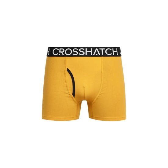 Crosshatch Heren Lynol Boxershorts (Pack of 3) (Geel) - Image 3